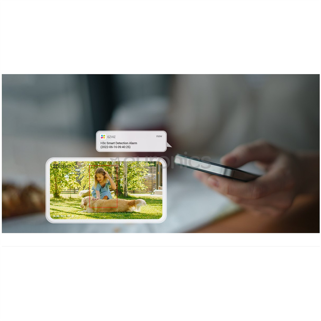 EZVIZ H3c, Wi-Fi, valge - Nutikas väline turvakaamera