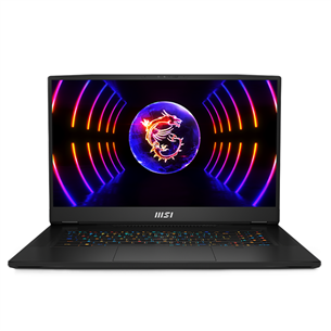 MSI GT77, 17,3'', Mini LED, Ultra HD, 144 Гц, i9, 64 ГБ, 4 ТБ, RTX 4090, W11P, ENG - Ноутбук GT77HX-13VI-009NL