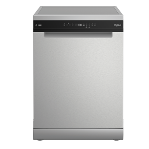 Whirlpool, 15 place settings, inox - Free standing dishwasher