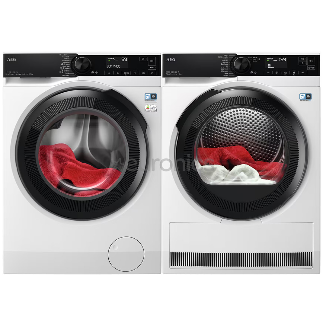 AEG, 9 kg + 8 kg - Washing machine + Clothes dryer