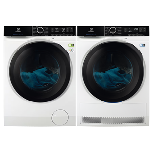 Electrolux, 8 kg + 8 kg - Washing machine + Clothes dryer EW8FN148B+EW8H258B