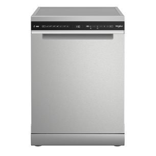 Whirlpool, 15 place settings, inox - Free standing dishwasher