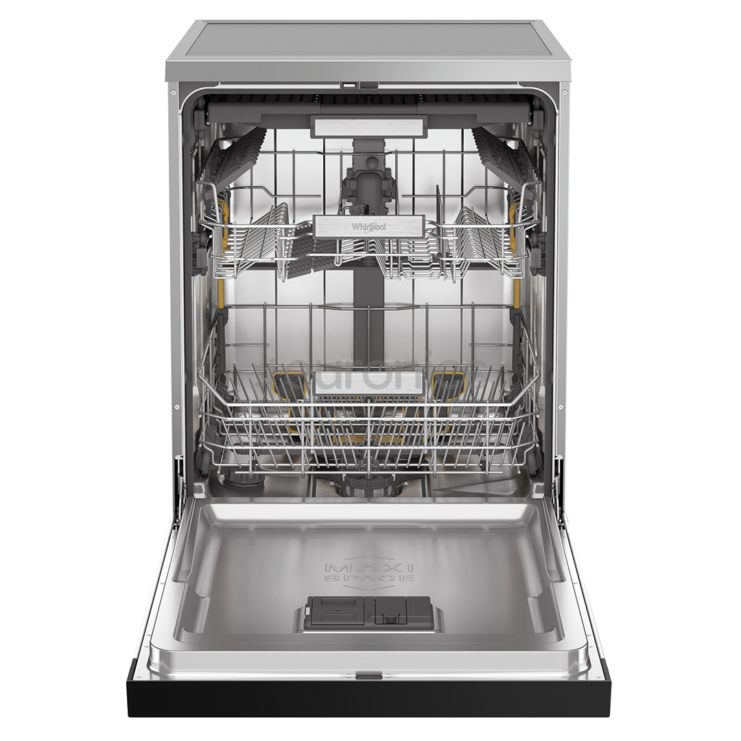 Whirlpool, 15 nõudekomplekti, roostevaba teras - Eraldiseisev nõudepesumasin