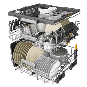 Whirlpool, 15 nõudekomplekti, roostevaba teras - Eraldiseisev nõudepesumasin