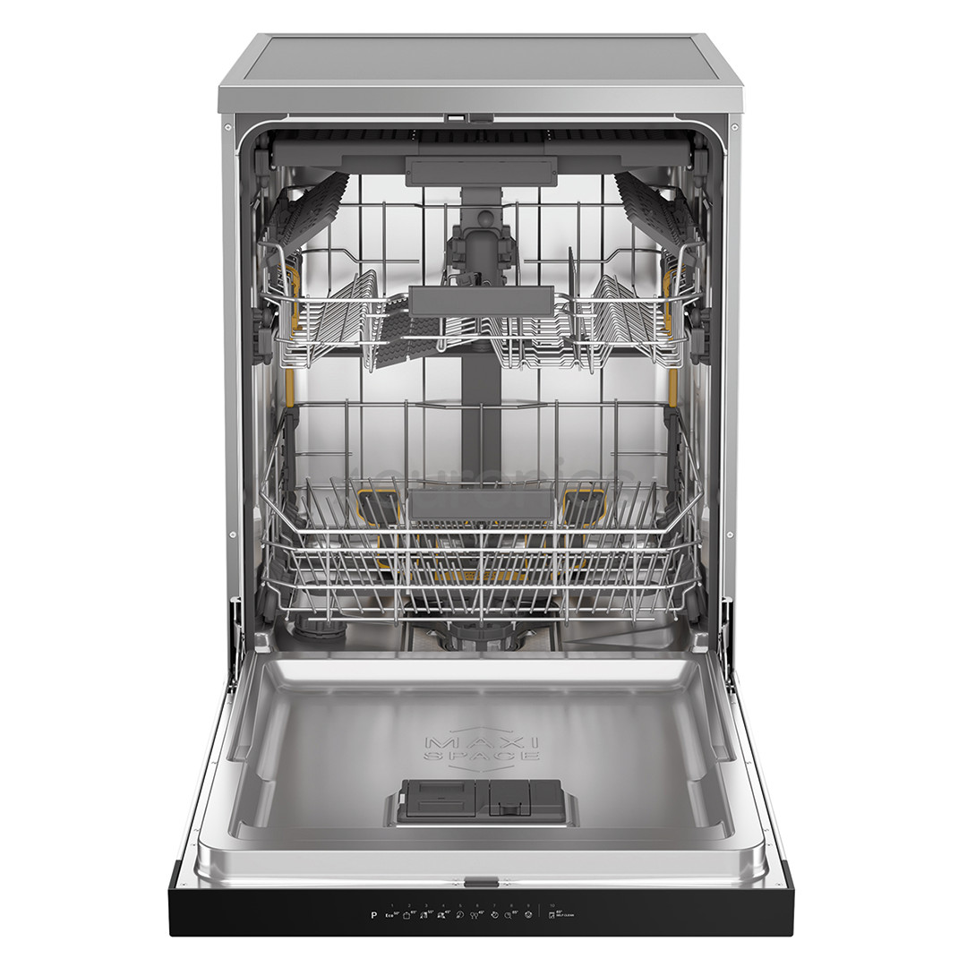 Whirlpool, 15 place settings, inox - Free standing dishwasher