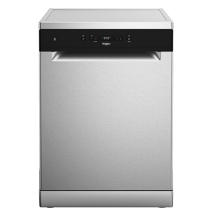 Whirlpool, 14 place settings, inox - Free standing dishwasher W2FHD624X