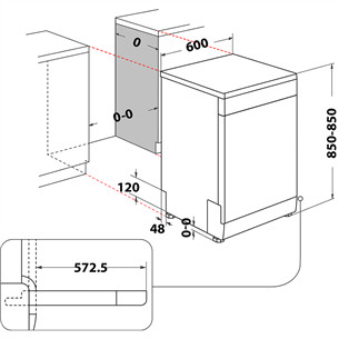 Whirlpool, 14 nõudekomplekti, valge - Eraldiseisev nõudepesumasin