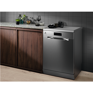 Electrolux 300 AirDry, 13 place settings, stainless steel - Free standing dishwasher