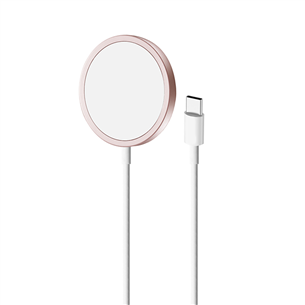 Puro Magnetic Wireless, USB-C, MagSafe, 1 м, розовый - Беспроводное зарядное устройство