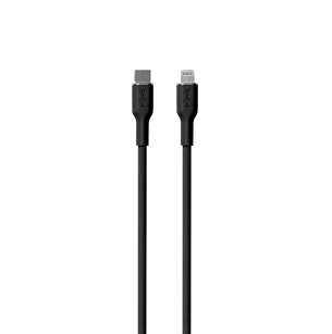 Puro SOFT, USB-C, Lightning, 1,5 m, black - Cable