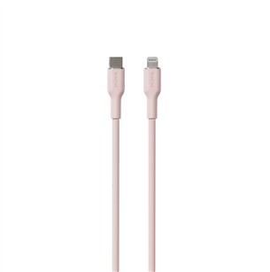 Puro SOFT, USB-C, Lightning, 1,5 m, roosa - Kaabel