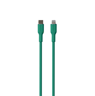 Puro SOFT, USB-C, Lightning, 1,5 m, roheline - Kaabel PUCAPLTUSBCICONDKGRN
