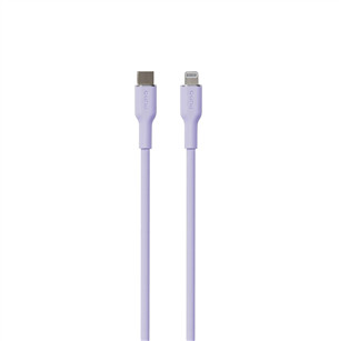 Puro SOFT, USB-C, Lightning, 1,5 m, lilla - Kaabel