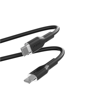 Puro SOFT, USB-C, Lightning, 1,5 м, черный - Кабель