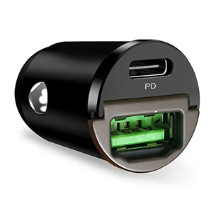 Puro Mini, USB-A, USB-C, 30 W, must - Autolaadija FCMCHUSBAC30WBLK