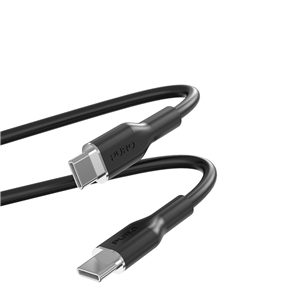 Puro Soft, USB-C / USB-C, 1,5 m, must - Kaabel PUUSBCUSBCICONBLK
