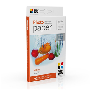 ColorWay 10x15, 190 g/m², 50 sheets, matte - Photo paper