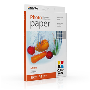 ColorWay A4, 190 g/m², 50 sheets, matte - Photo paper