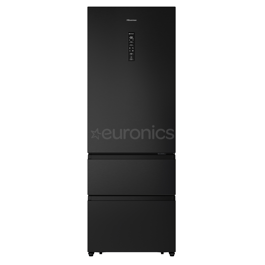 Hisense, NoFrost, 493 L, height 200 cm, black - Refrigerator