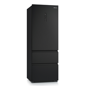 Hisense, NoFrost, 493 L, height 200 cm, black - Refrigerator