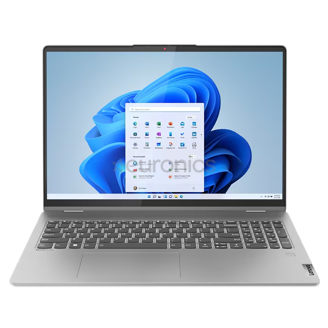 Lenovo IdeaPad Flex 5 16ABR8, 16'', сенсорный, WUXGA, Ryzen 5, 16 ГБ, 512 ГБ, SWE, серый - Ноутбук
