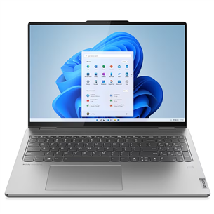 Lenovo Yoga 7 16ARP8, 16'', сенсорный, WUXGA, Ryzen 5, 16 ГБ, 512 ГБ, Radeon 660M, SWE, серый - Ноутбук