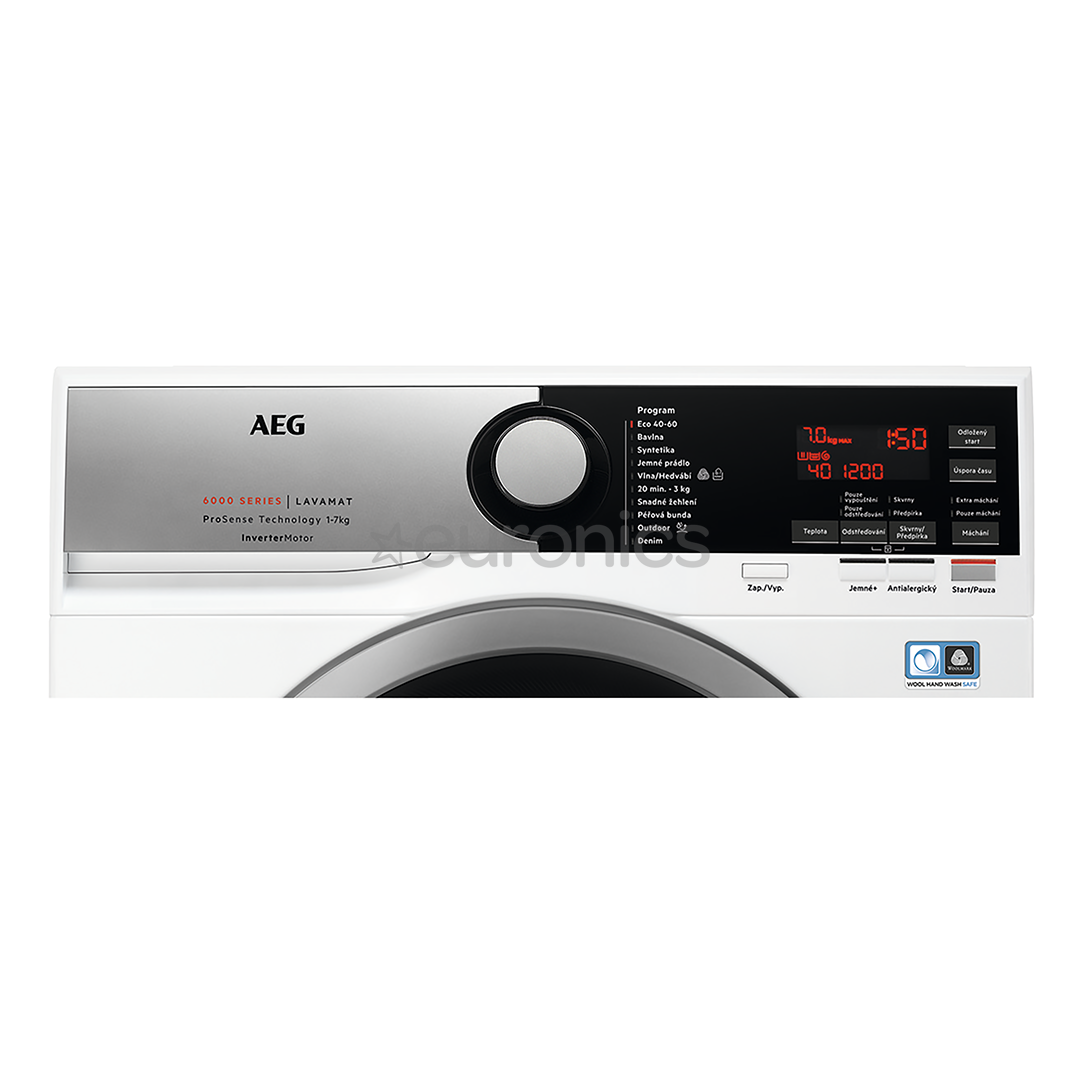 AEG 6000 serie ProSense, 7 кг, глубина 44,3 см, 1400 об/мин - Стиральная машина с передней загрузкой