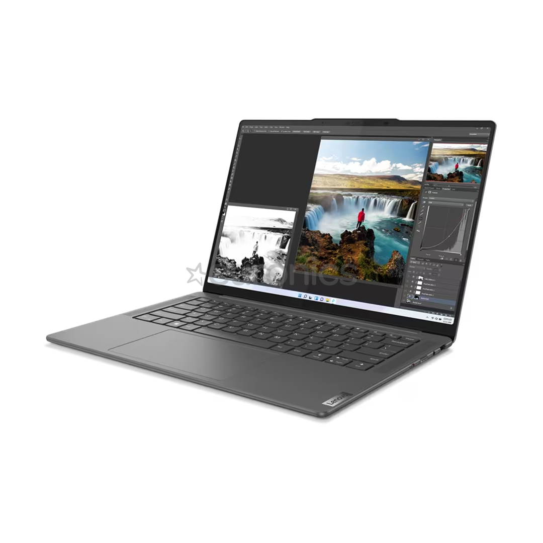 Lenovo Yoga Pro 7 14ARP8, 14,5'', 2.5K, Ryzen 5, 16 ГБ, 512 ГБ, Radeon 660M, SWE, серый - Ноутбук