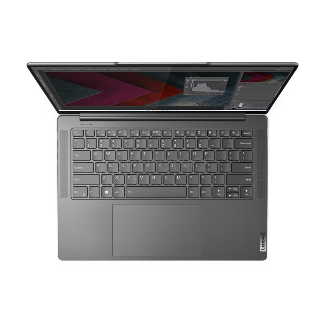 Lenovo Yoga Pro 7 14ARP8, 14,5'', 2.5K, Ryzen 5, 16 ГБ, 512 ГБ, Radeon 660M, SWE, серый - Ноутбук
