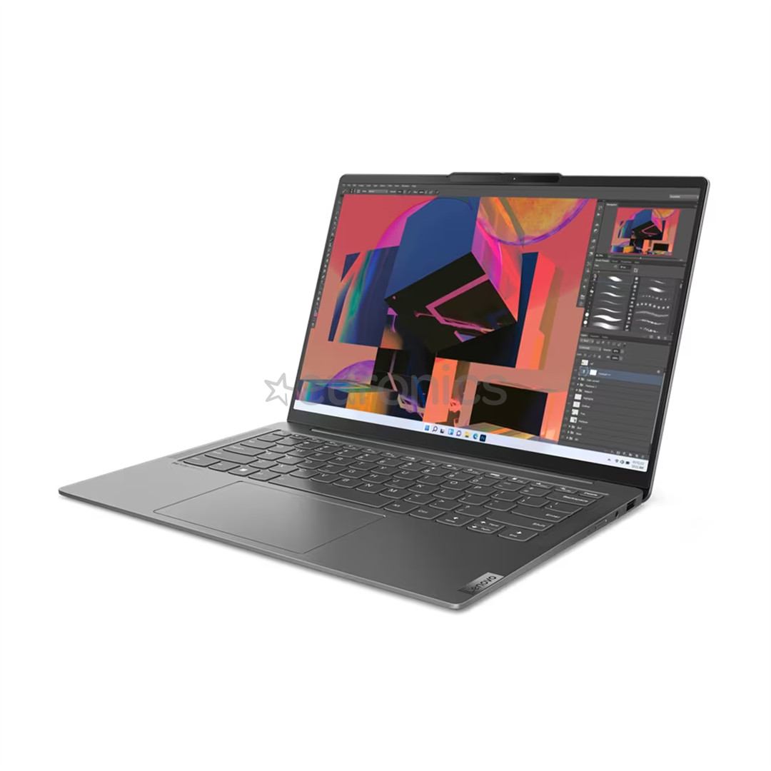 Lenovo Yoga Slim 6 14IAP8, 14'', WUXGA, OLED, i7, 16 ГБ, 512 ГБ, SWE, темно-серый - Ноутбук