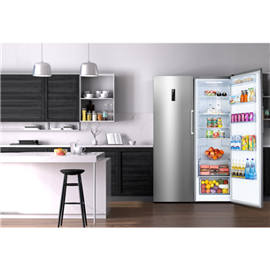 Hisense, 370 + 260 L, height 186 cm, inox - Cooler + Freezer