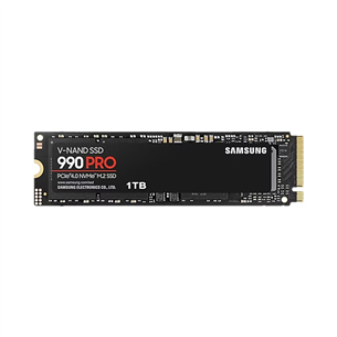 Samsung 990 PRO, 1 TB, PCIe 4.0 NVMe M.2, black - SSD MZ-V9P1T0BW