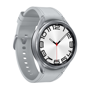 Samsung Watch6 Classic, 47 mm, LTE, hõbedane - Nutikell