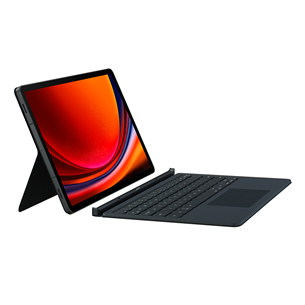 Samsung Galaxy Tab S9 / S9 FE Book Cover Keyboard, must - Klaviatuuriga ümbris EF-DX715UBEGWW