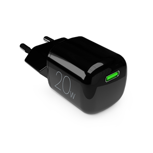 Puro MiniPro, USB-C, 20 W, must - Vooluadapter PUFCMTCUSBC20WGBLK