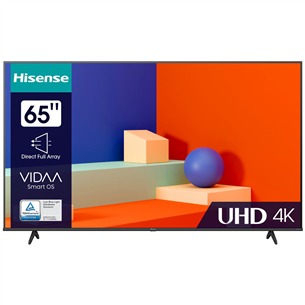 Hisense A6K, 65'', Ultra HD, LED LCD, must - Teler