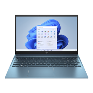 HP Pavilion Laptop 15-eh3006no, 15,6'', FHD, Ryzen 7, 16 ГБ, 1 ТБ, SWE, бирюзовый - Ноутбук 8B290EA#UUW