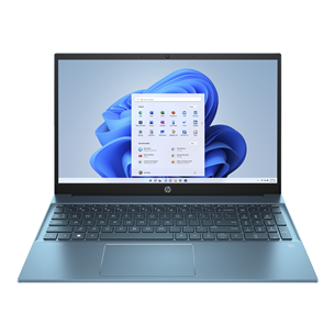 HP Pavilion Laptop 15-eh3006no, 15.6'', FHD, Ryzen 7, 16 GB, 1 TB, SWE, türkiissinine - Sülearvuti