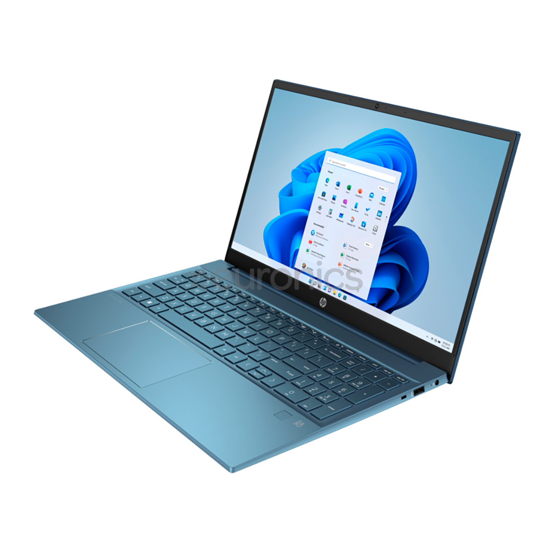 HP Pavilion Laptop 15-eh3006no, 15.6'', FHD, Ryzen 7, 16 GB, 1 TB, SWE, türkiissinine - Sülearvuti