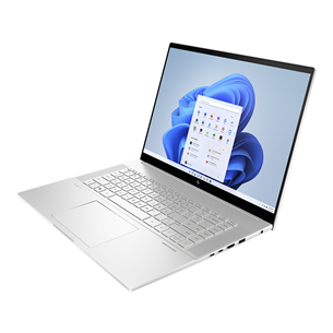 HP Envy Laptop 16-h1001no, WQXGA, i7, 16 GB, 512 GB, RTX 4060, SWE, hõbe - Sülearvuti