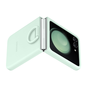 Samsung Silicone Case with Ring, Galaxy Flip5, ocean green - Case