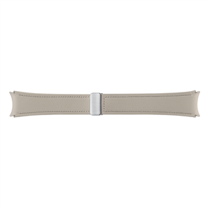 Samsung Galaxy Watch6 D-Buckle Hybrid Eco-Leather Band, M/L, бежевый - Ремешок для часов