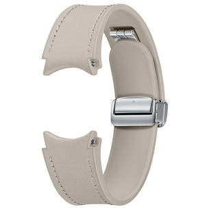 Samsung Galaxy Watch D-Buckle Hybrid Eco-Leather Band, M/L, beež - Kellarihm