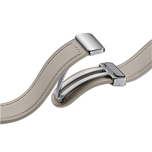 Samsung Galaxy Watch D-Buckle Hybrid Eco-Leather Band, M/L, beež - Kellarihm