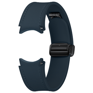 Samsung Galaxy Watch6 D-Buckle Hybrid Eco-Leather Band, M/L, темно-синий - Ремешок для часов