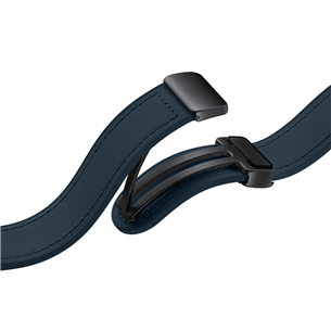 Samsung Galaxy Watch D-Buckle Hybrid Eco-Leather Band, M/L, tumesinine - Kellarihm