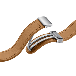 Samsung Galaxy Watch6 D-Buckle Hybrid Eco-Leather Band, M/L, pruun - Kellarihm