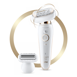 Braun Silk-epil 9 Flex, white/copper - Epilator