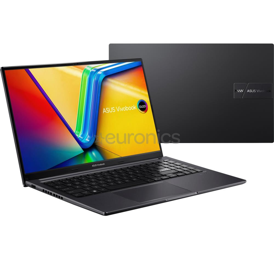 ASUS Vivobook 15 OLED, 2.8K, Ryzen 5, 16 GB, 1 TB, ENG, must - Sülearvuti
