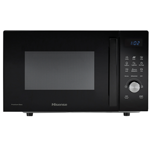 Hisense, 23 L, black - Microwave oven with grill H23MOBSD1HG